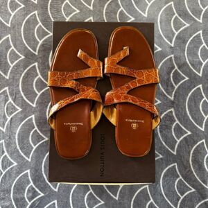 Domenico Vacca Men’s Crocodile Skin Men's Sandals Sz 8.5